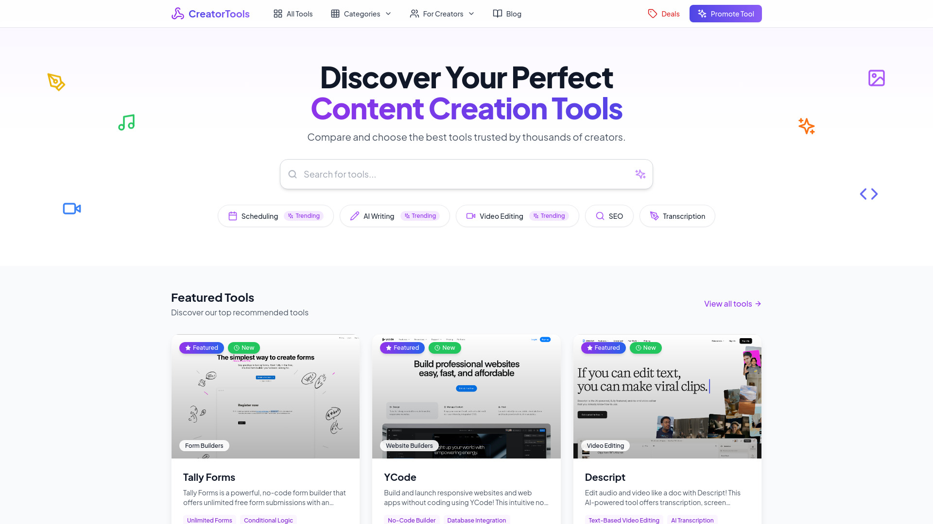 Content Creation Tools