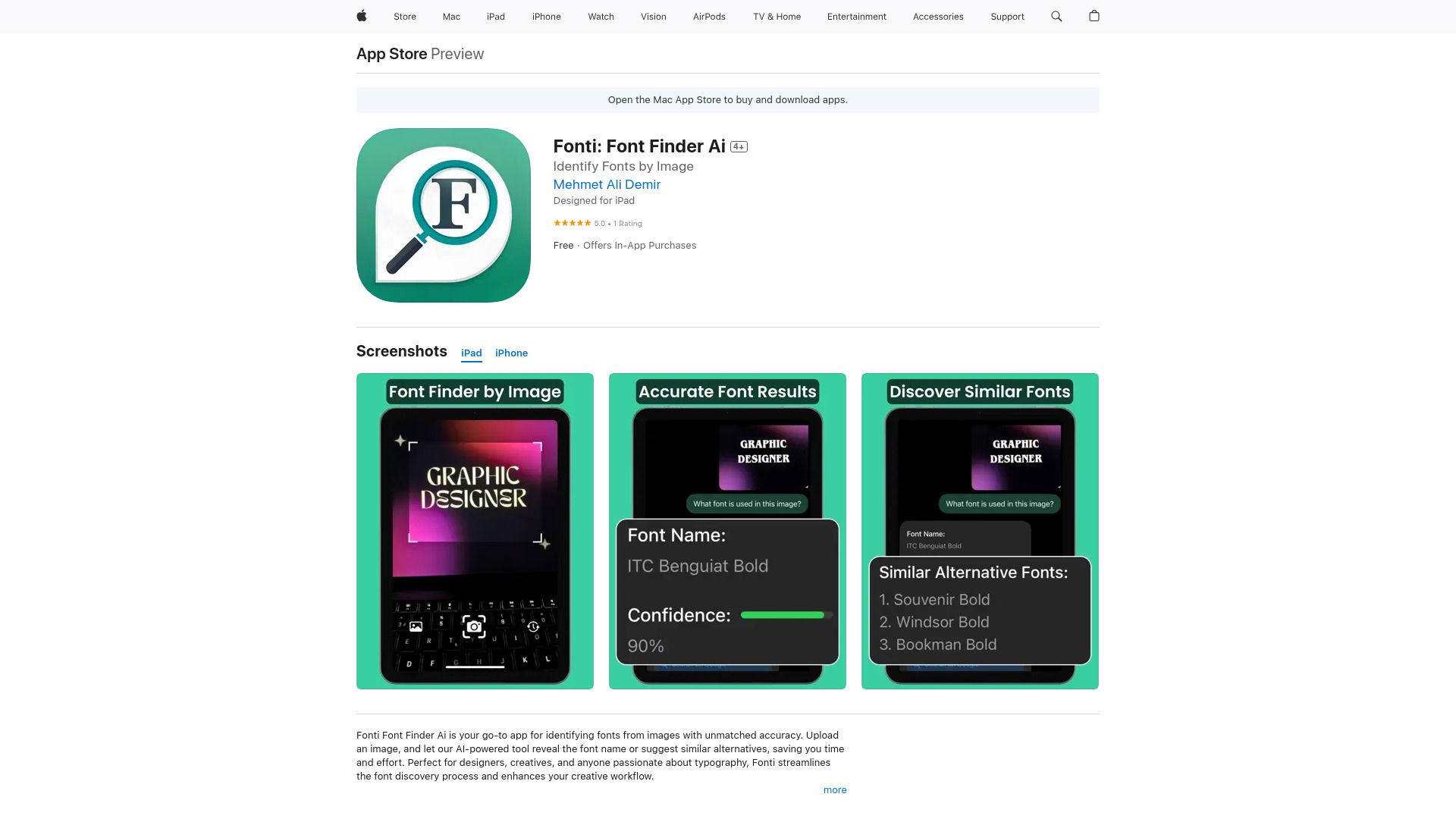 Fonti: Font Finder Ai