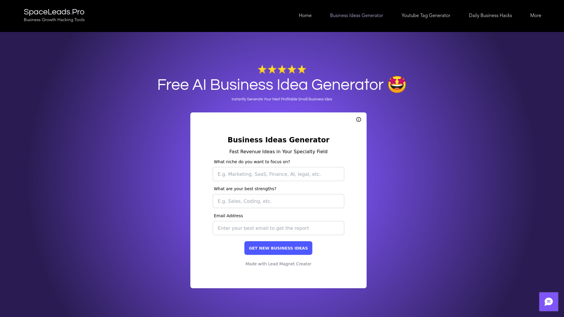 Free AI Business Idea Generator
