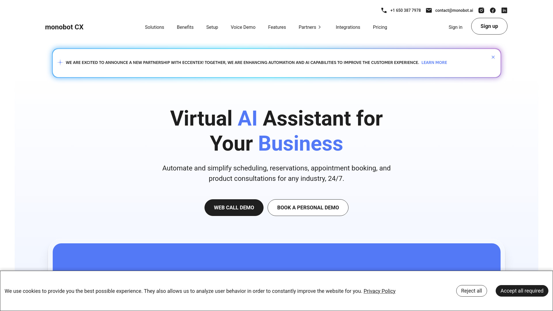 monobot.ai - Virtual AI Assistant