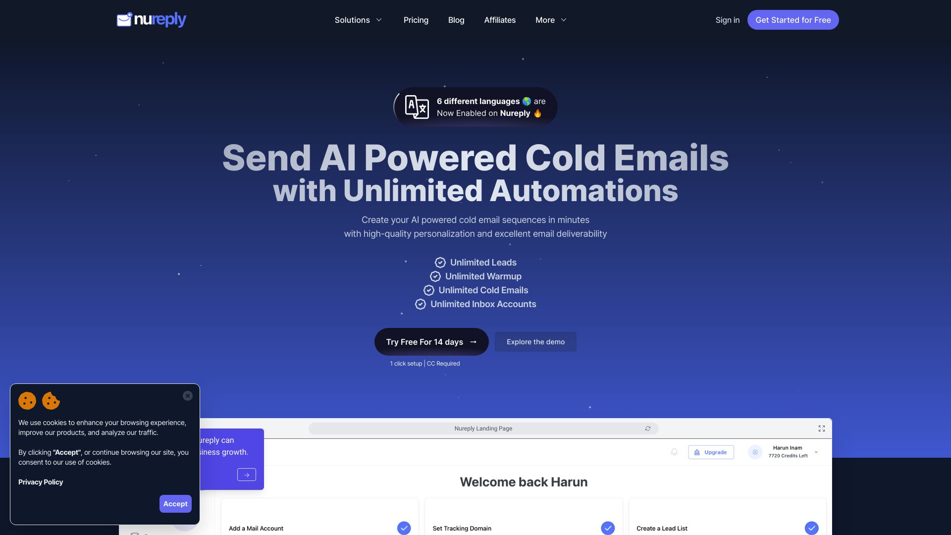 Nureply - AI Powered Cold Outreach