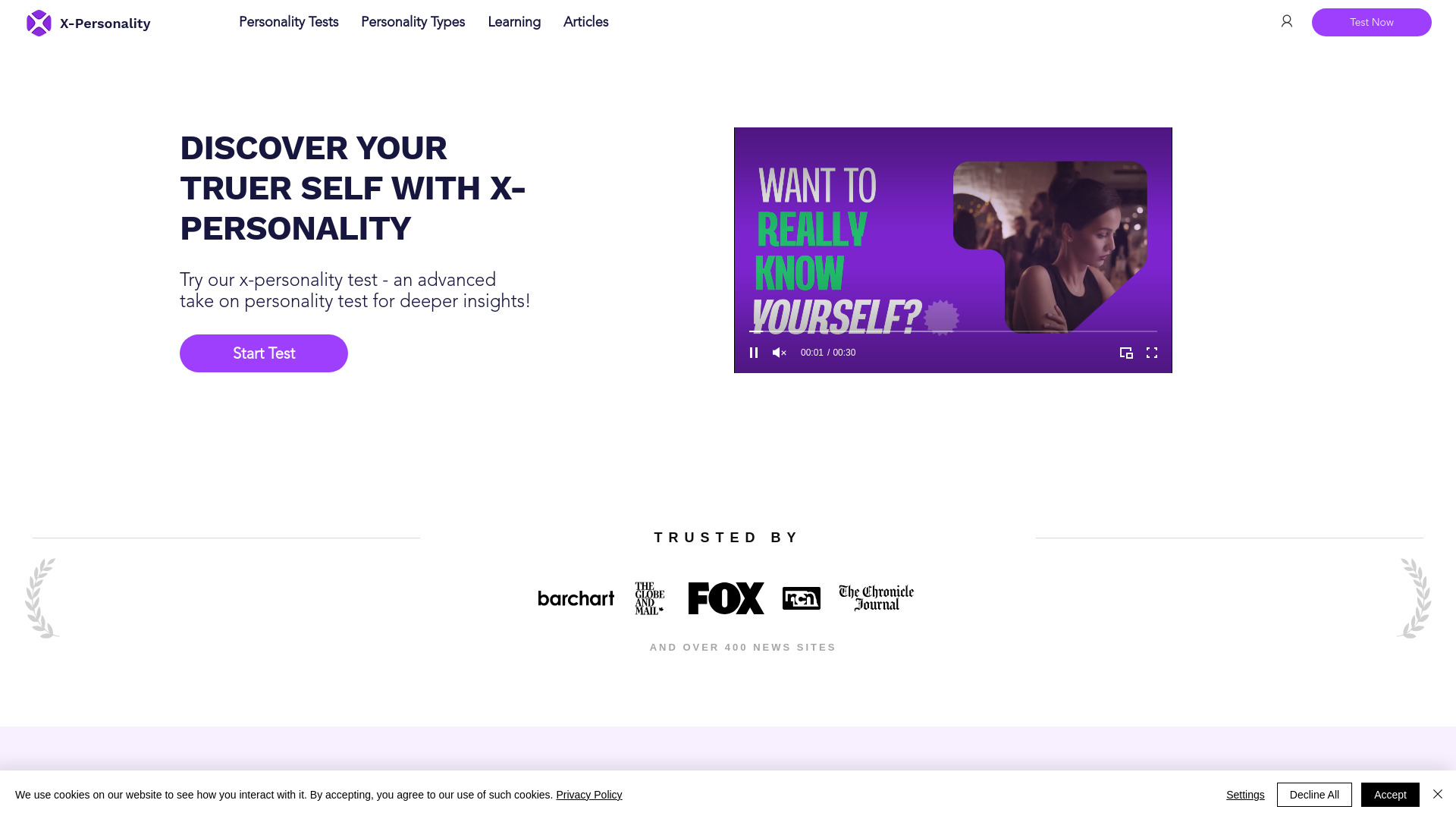 X Personality MBTI Test